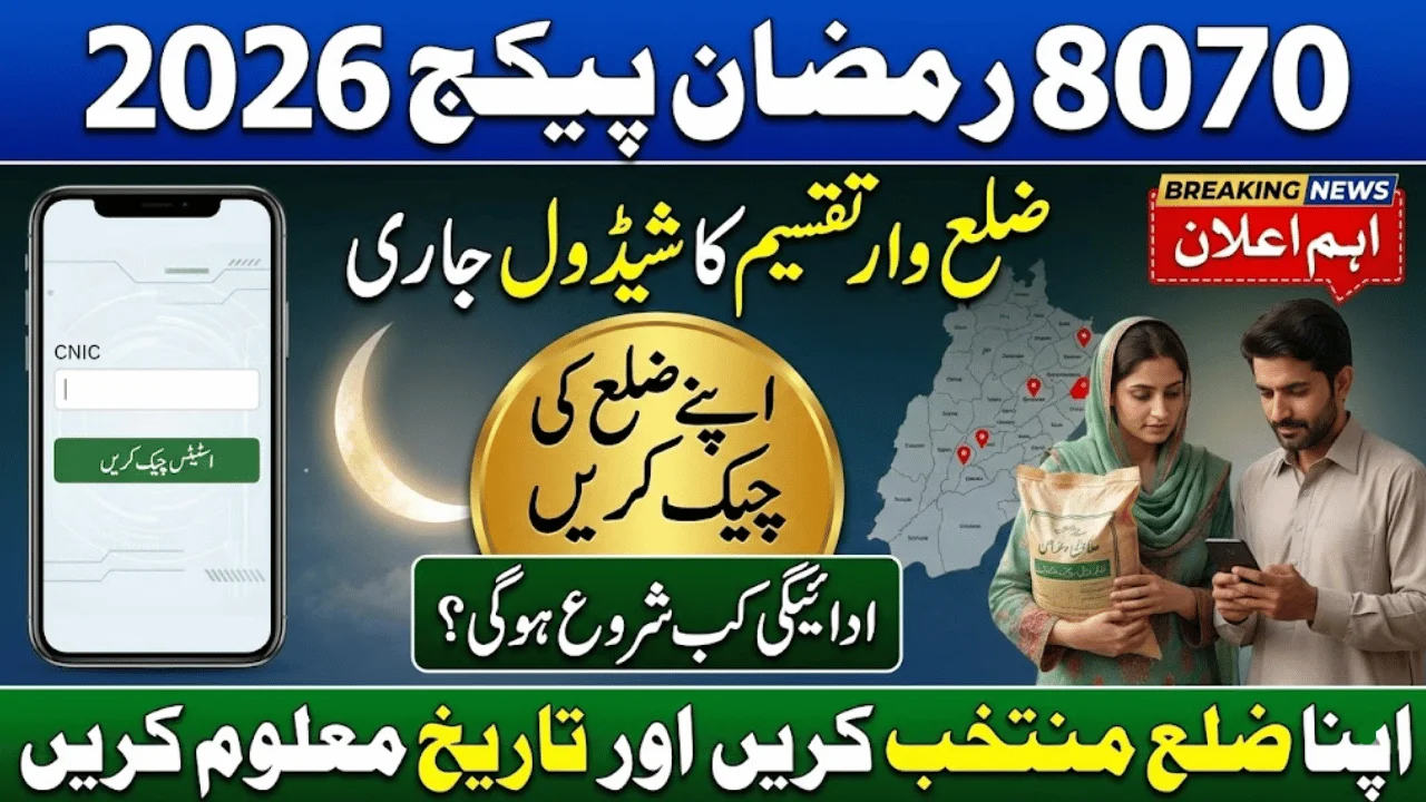 8070 Ramzan Package 2026 District-Wise Distribution Schedule – Complete Official Guide
